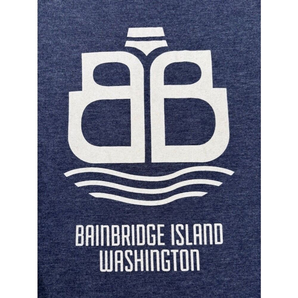 Small Blue Bainbridge Brewing Tee for Women - Washington Craft Beer Shirt